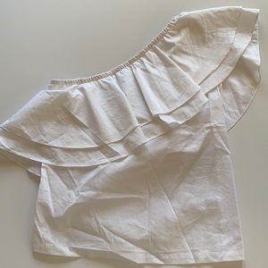 Chelsea28 off the shoulder white blouse